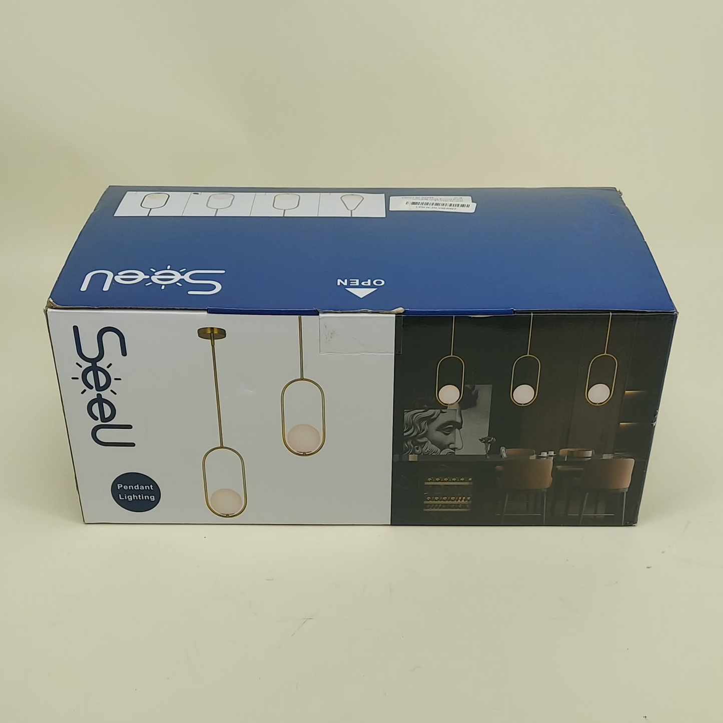 New Modern Style Chrome Chandelier, Single Hanging Light Fixture Milky Glass Globe