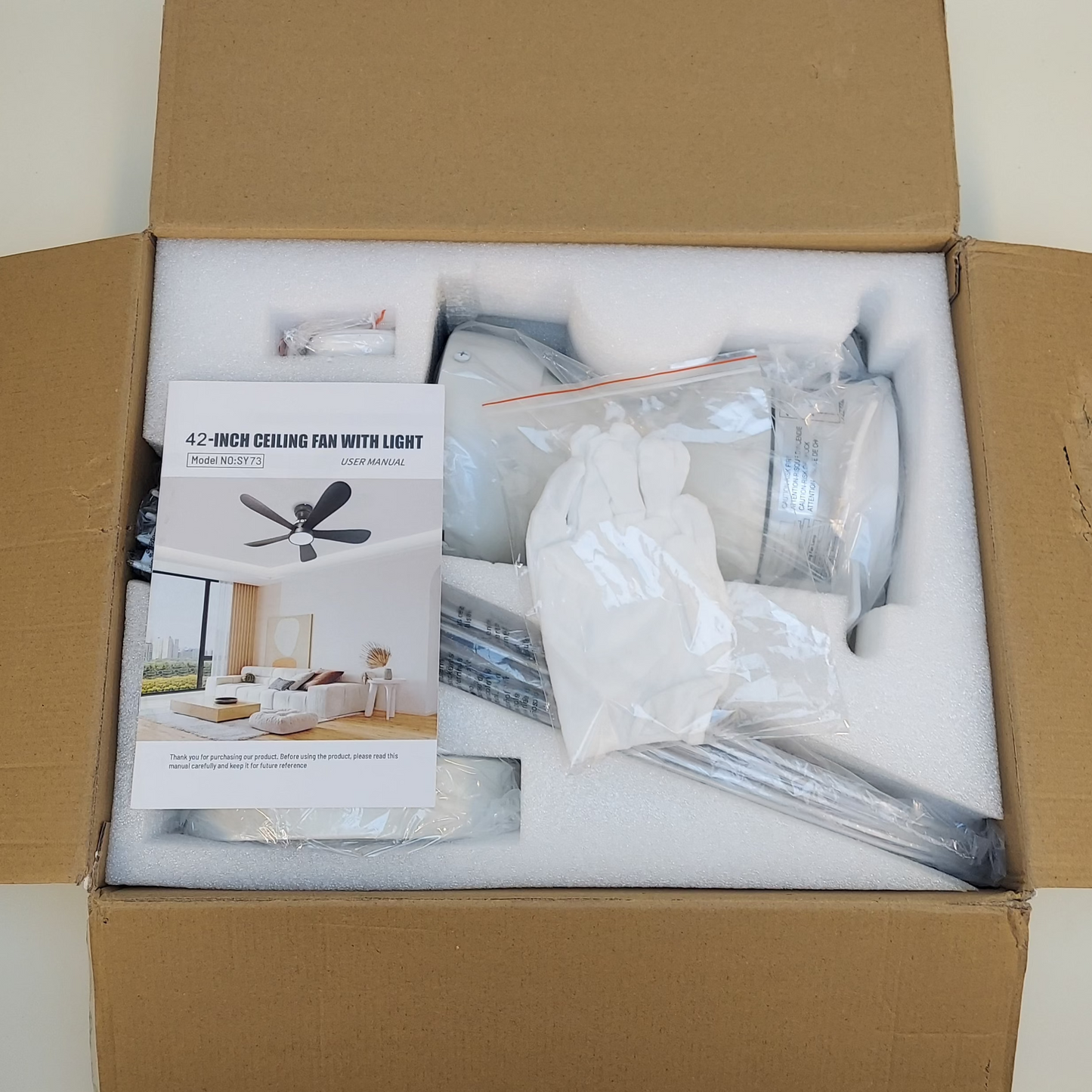 New NKPU 42" Ceiling Fan Lamp