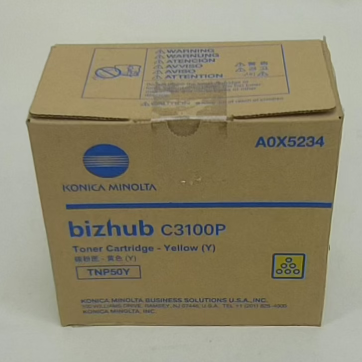 New Konica Minolta AOX5234 C3100P Yellow Toner Cartridge