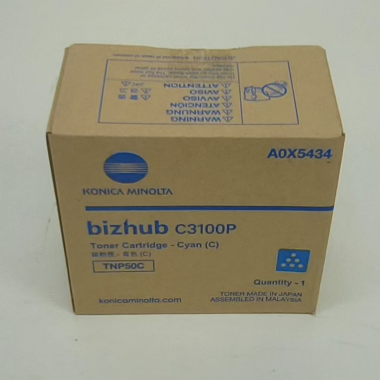 New Konica Minolta AOX5434 C3100P Cyan Toner Cartridge