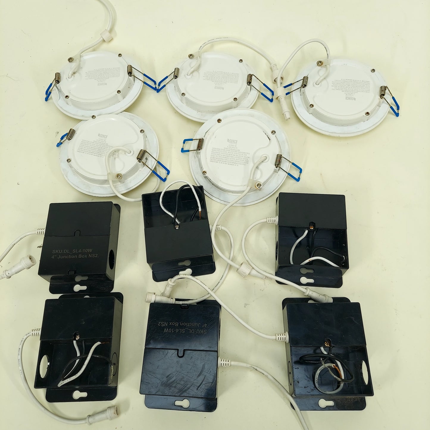 Smart Wi-Fi RGBCW LED Recessed Light 4 Inch Pack of 5