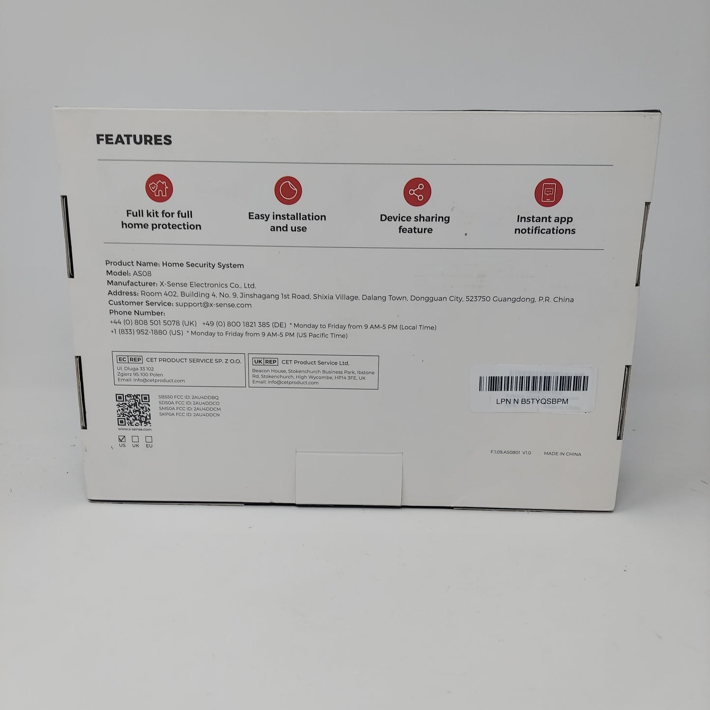 X-Sense Home Security SBS50 Alarm System