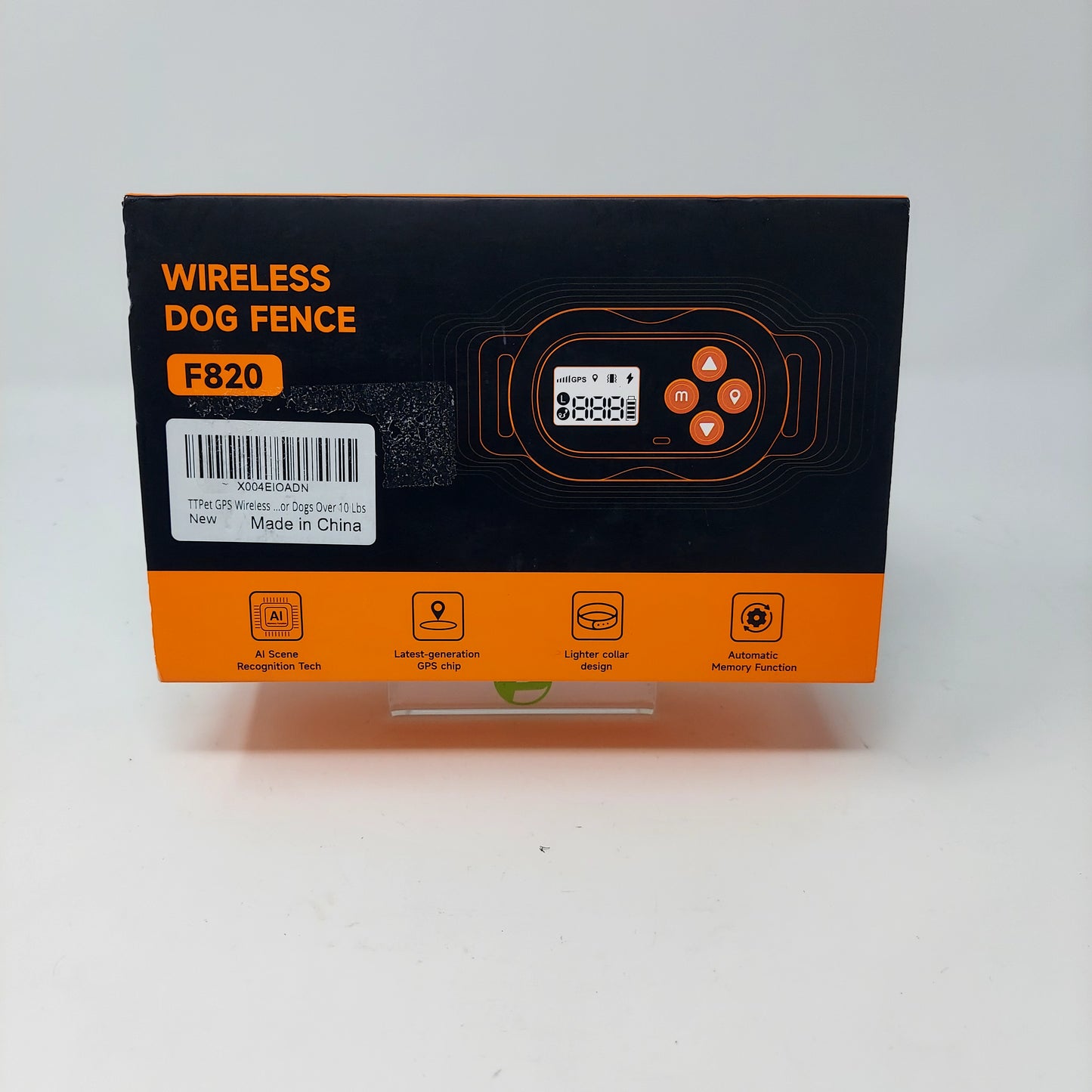 TTPet F820 GPS Wireless Dog Fence Pet Electric System for Dogs Over 10 Lbs