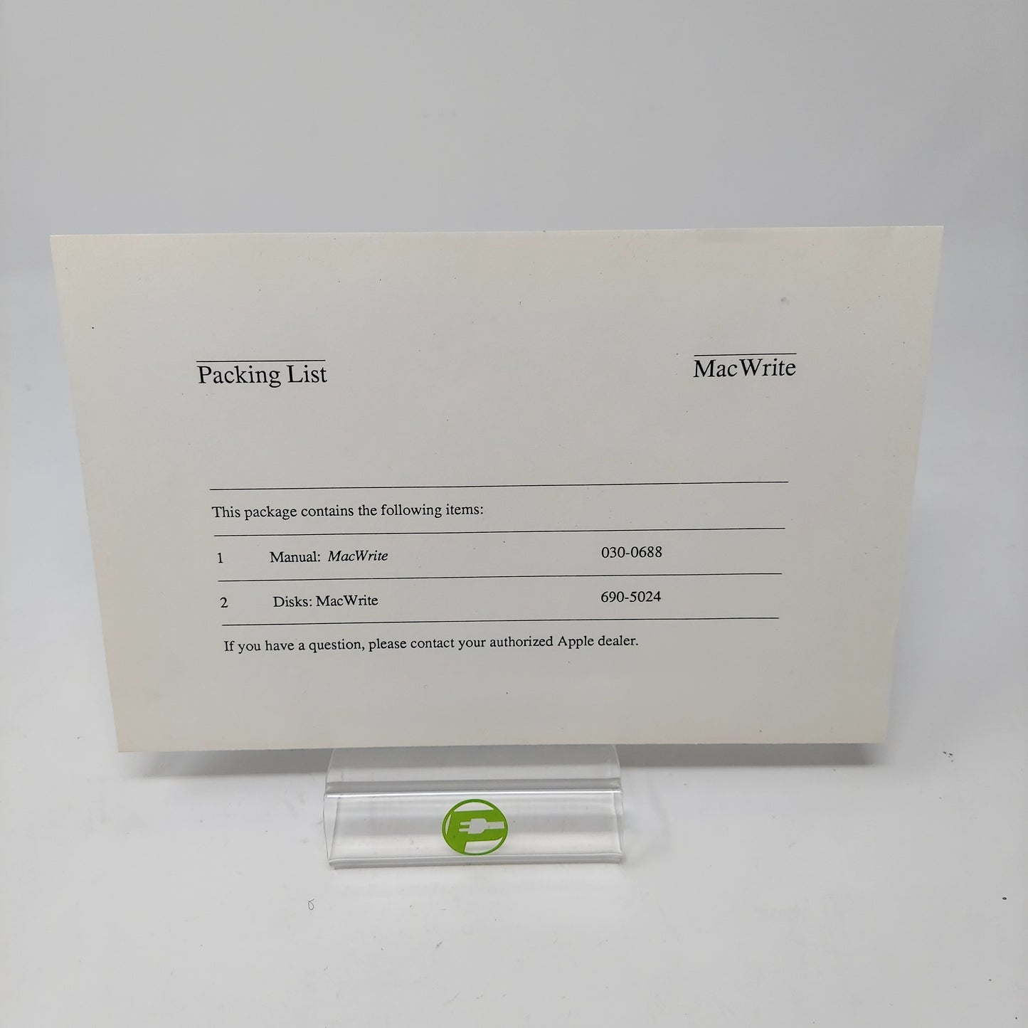 Vintage Apple 1988 Macintosh SE Model M5011 Computer Macintosh MacWrite Floppy Disk