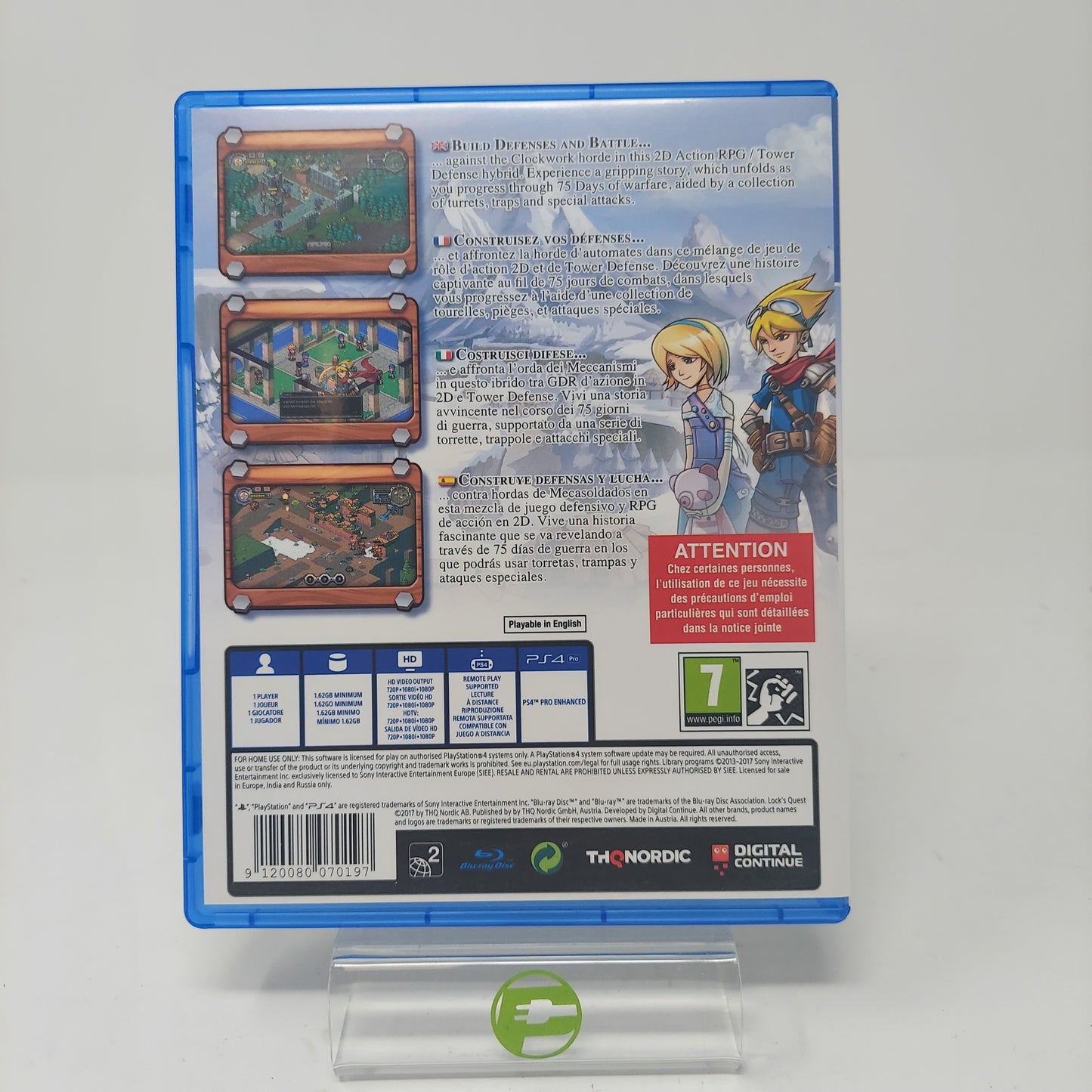 Lock's Quest (Sony PlayStation 4 PS4, 2017) PAL