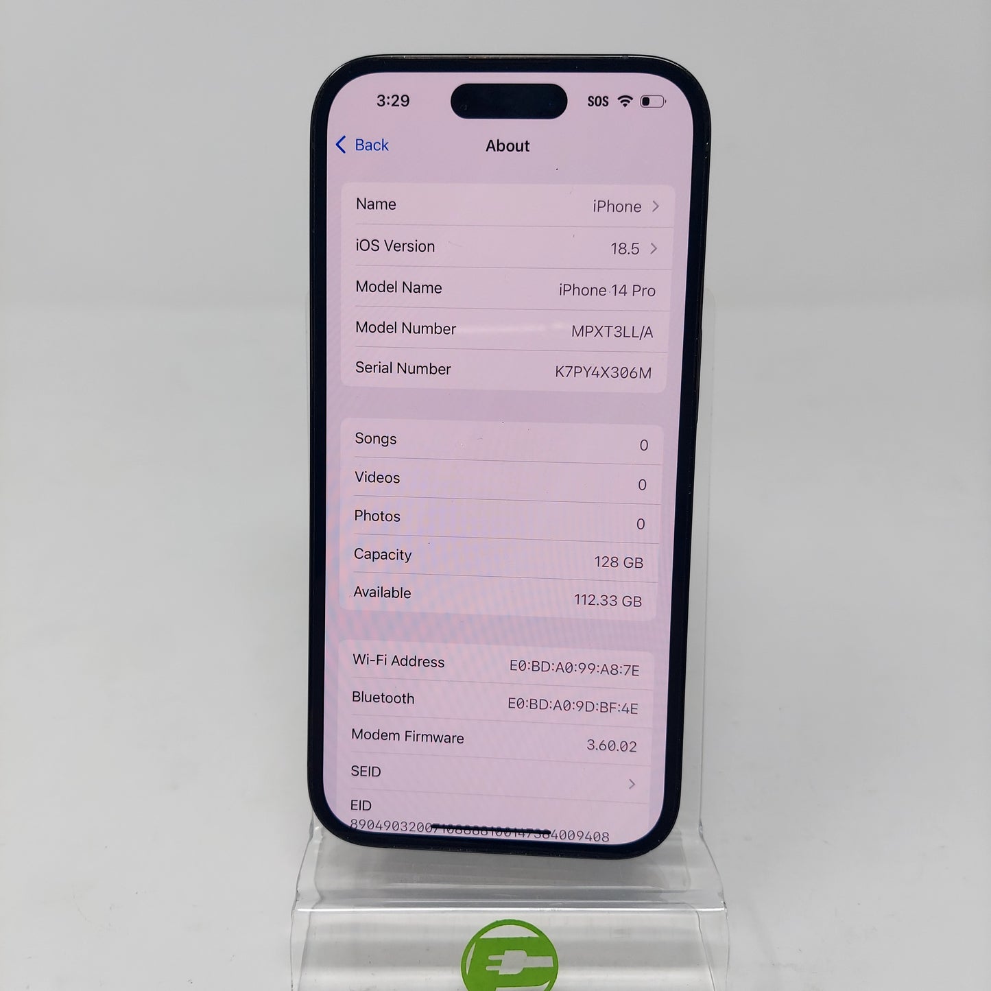 Unlocked Apple iPhone 15 Pro 128GB BLUE MTQQ3LL/A