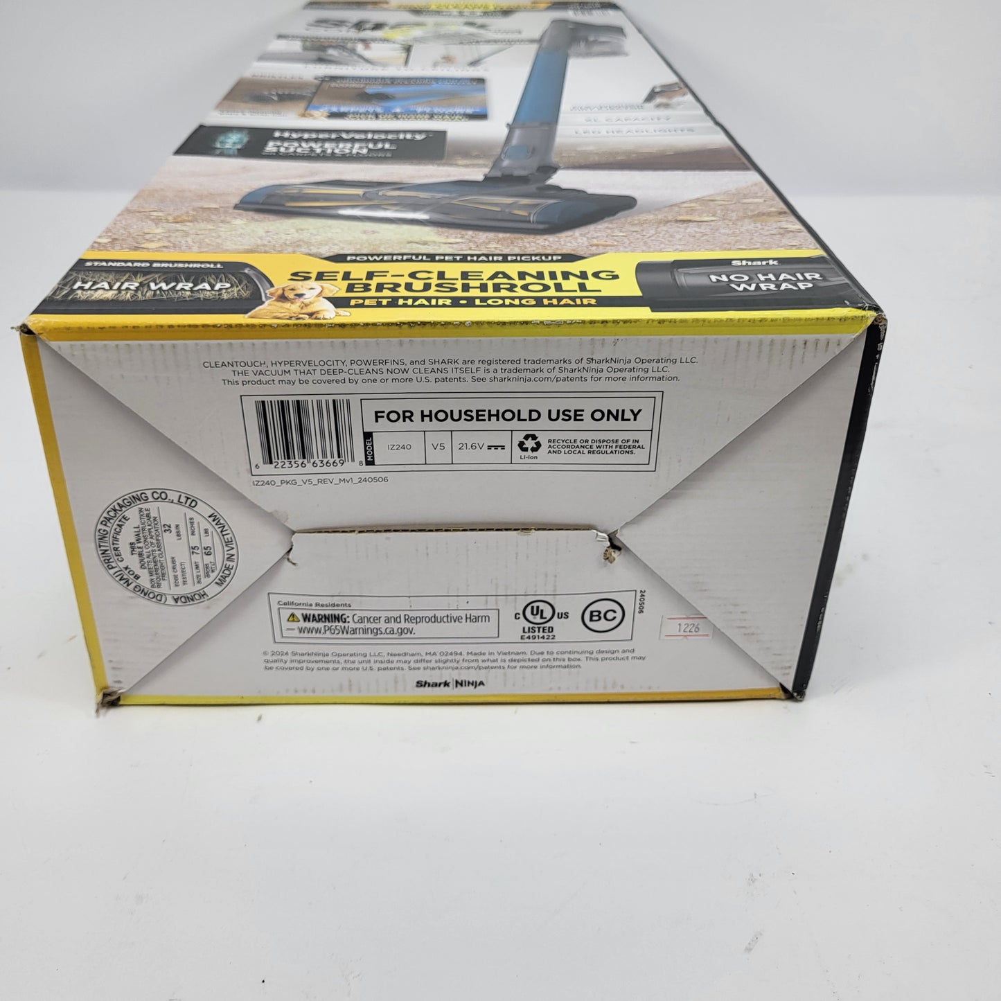 New Shark Pet Pro Bagless Cordless Stick Vacuum Cleaner Blue IZ240