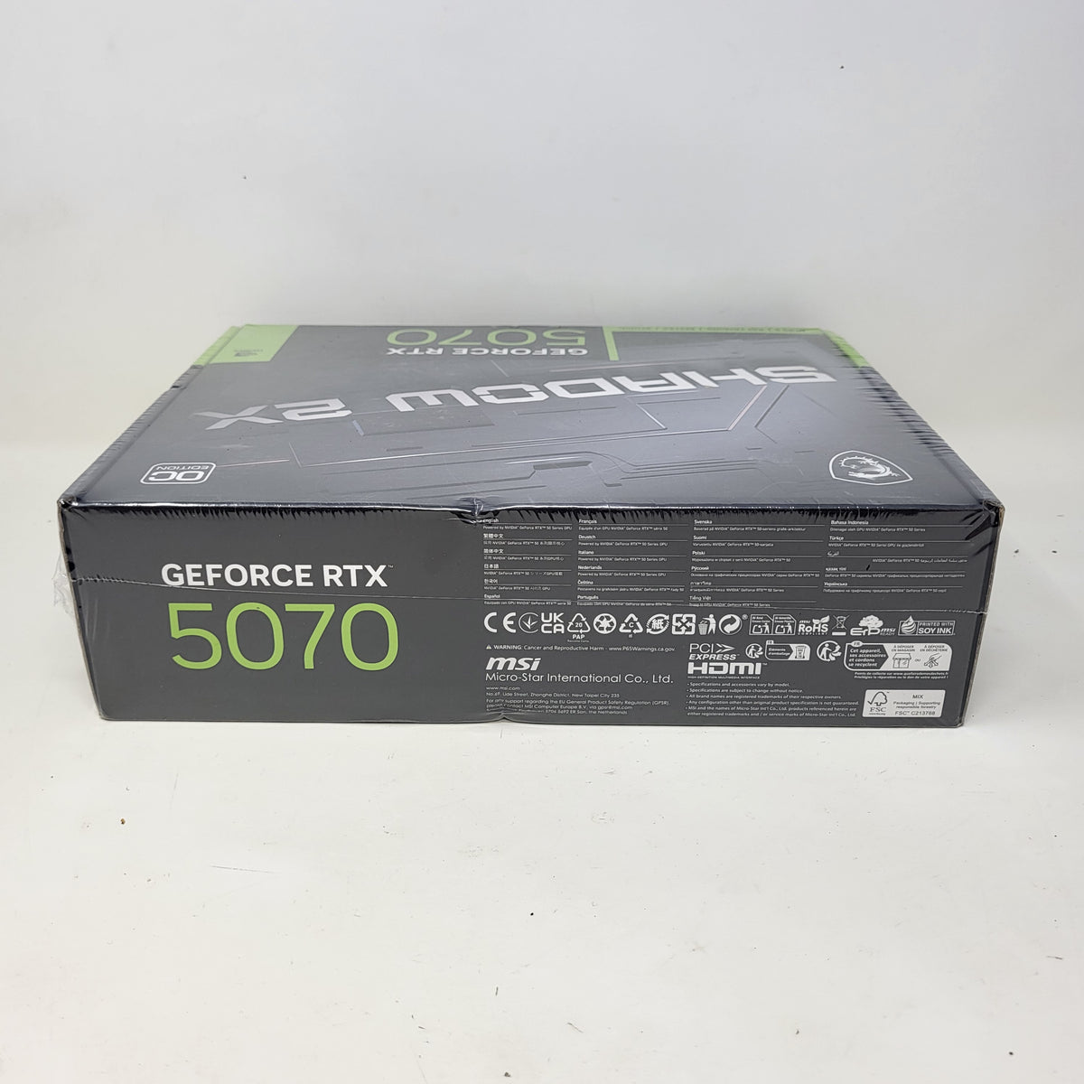 New MSI GeForce RTX 5070 SHADOW 2X OC 12GB GDDR7 Graphics Cardย