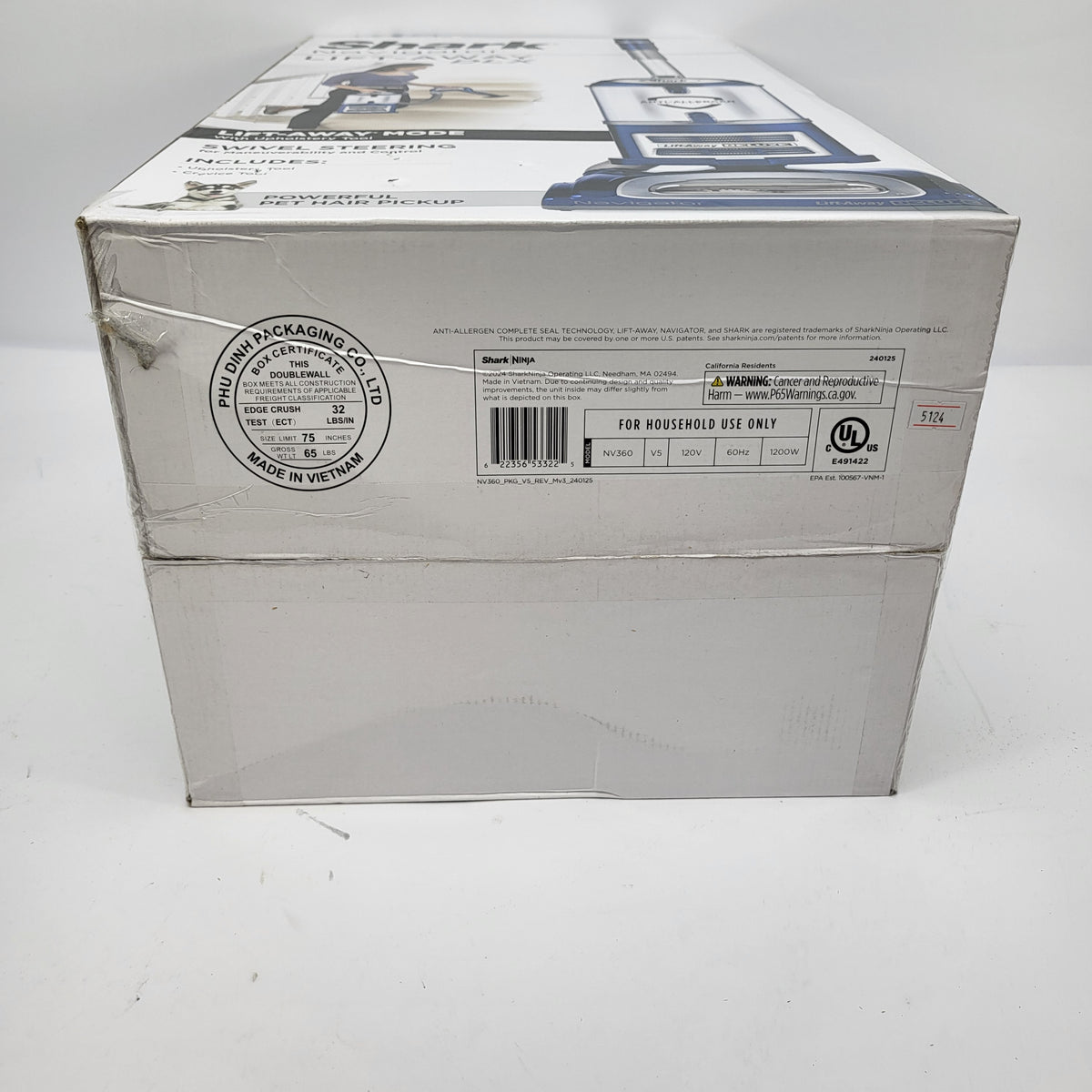 New Shark Navigator Lift-Away Deluxe Bagless Corded Upright Blue NV360