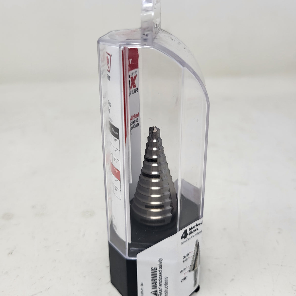 New Diablo 7/8" Metal Impact Step Drill Bit Hex Shank 1 Pk DSD0875S12