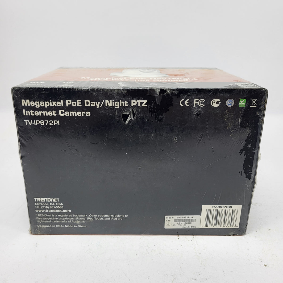 New TRENDnet TV-IP672P Megapixel HD PoE Day/Night PTZ Camera