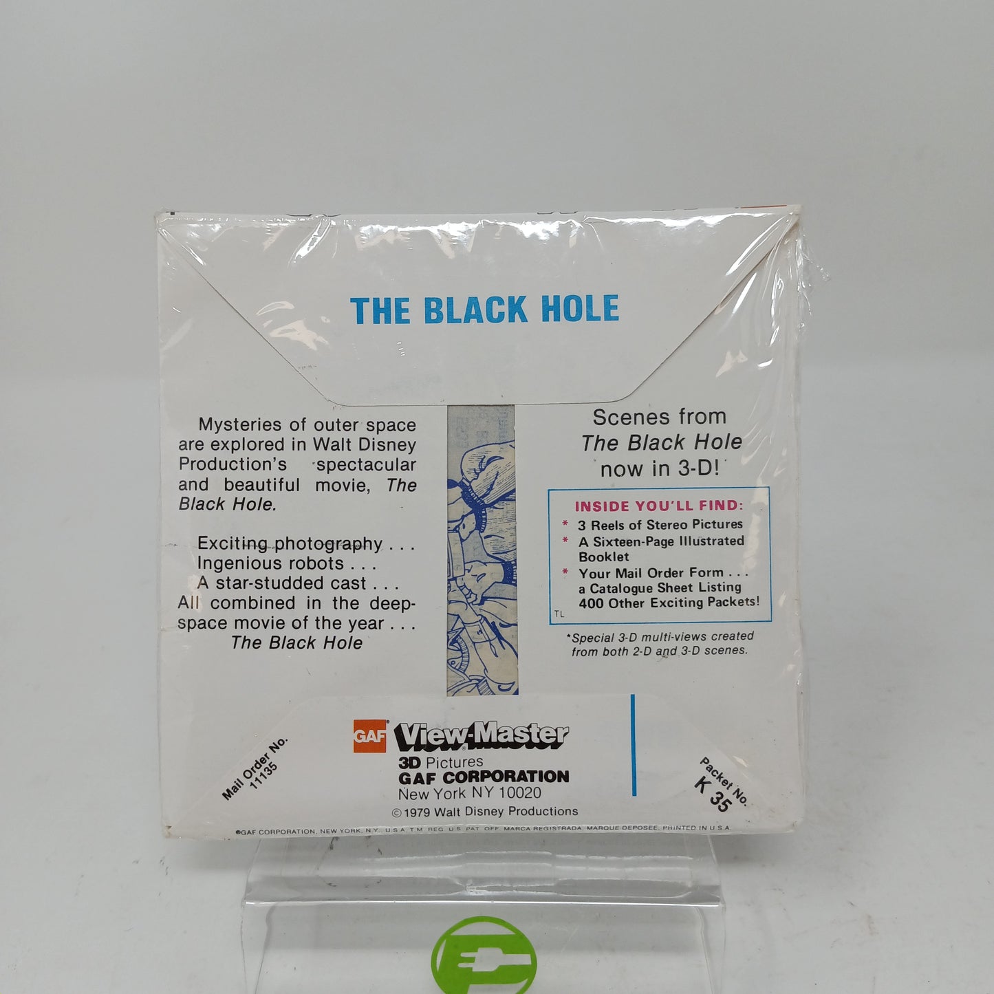 The Black Hole View-Master 3 Reels & Booklet Vtg Sci Fi K35 1979 Walt Disney
