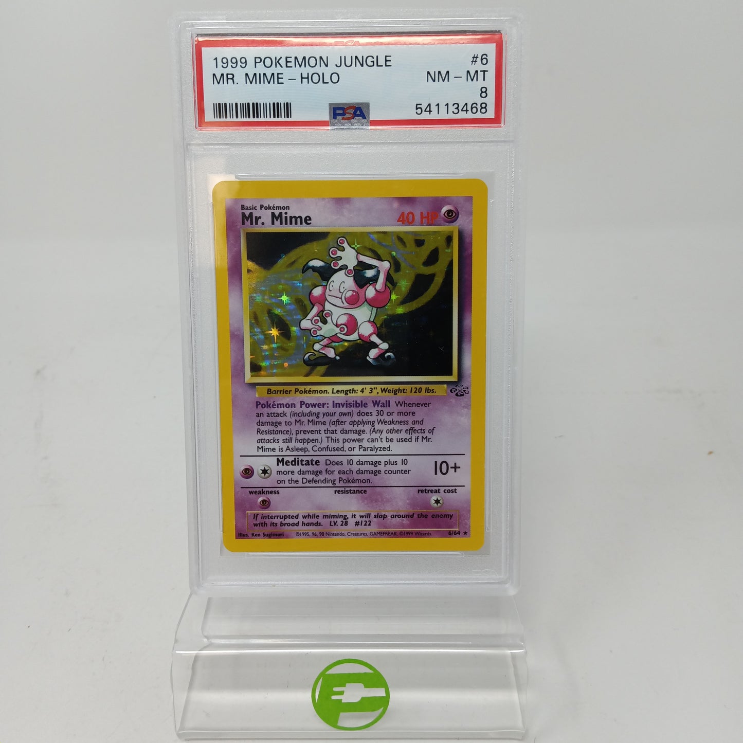 Pokémon TCG Jungle Mr. Mime 6 English PSA 8