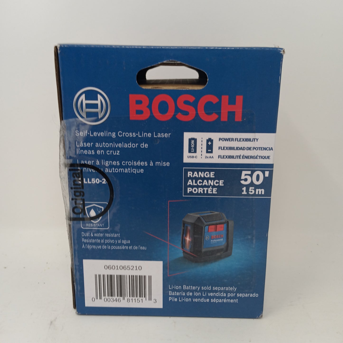 New Bosch Self-Leveling Cross-line Laser Laser Level GLL50-20