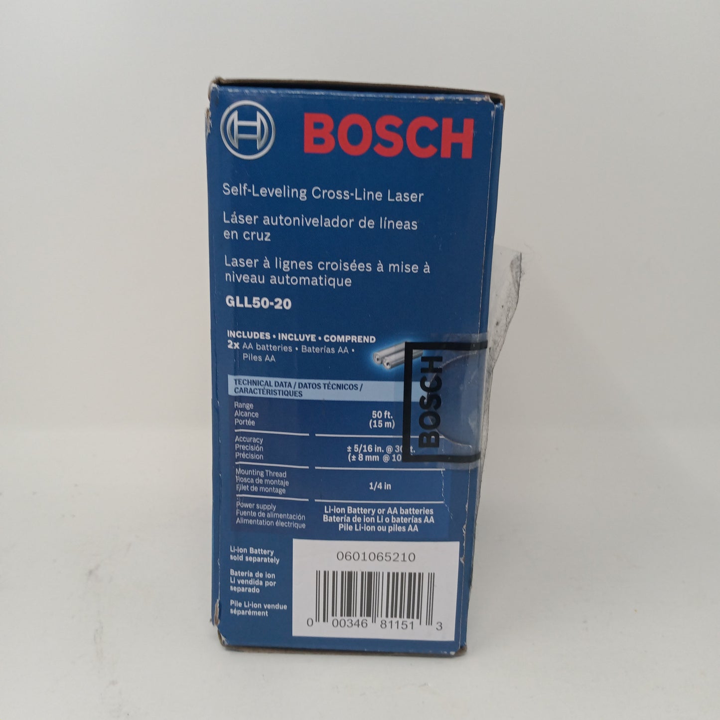 New Bosch Self-Leveling Cross-line Laser Laser Level GLL50-20