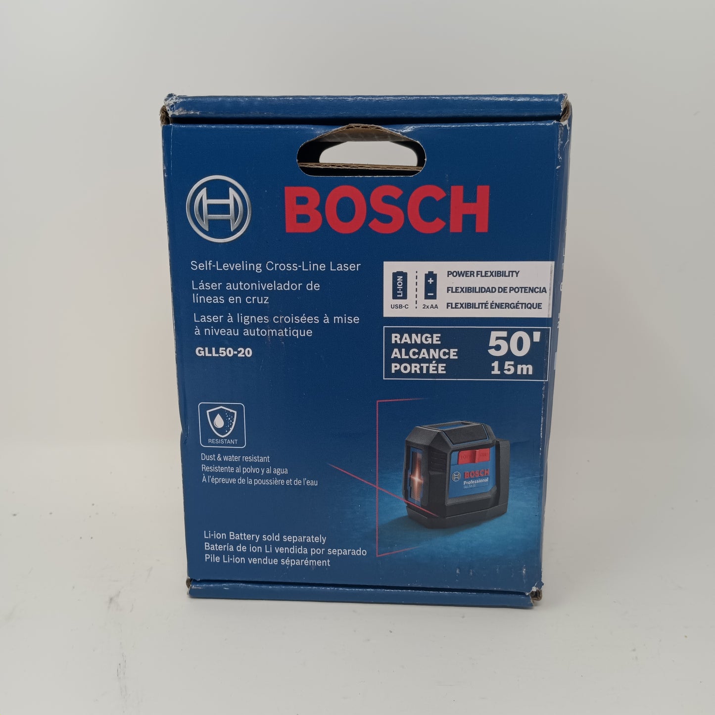 New Bosch Self-Leveling Cross-line Laser Laser Level GLL50-20