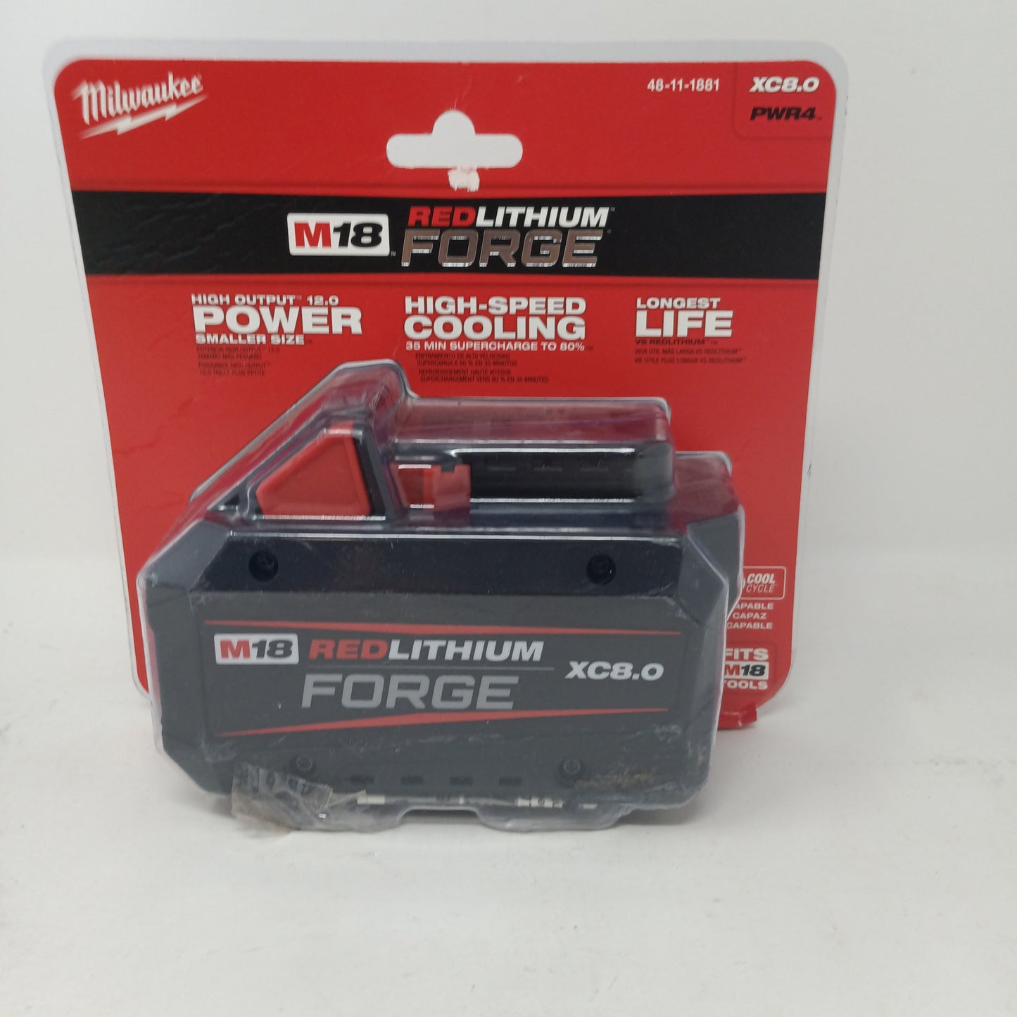 New Milwaukee 48-11-1881 M18 18V Battery