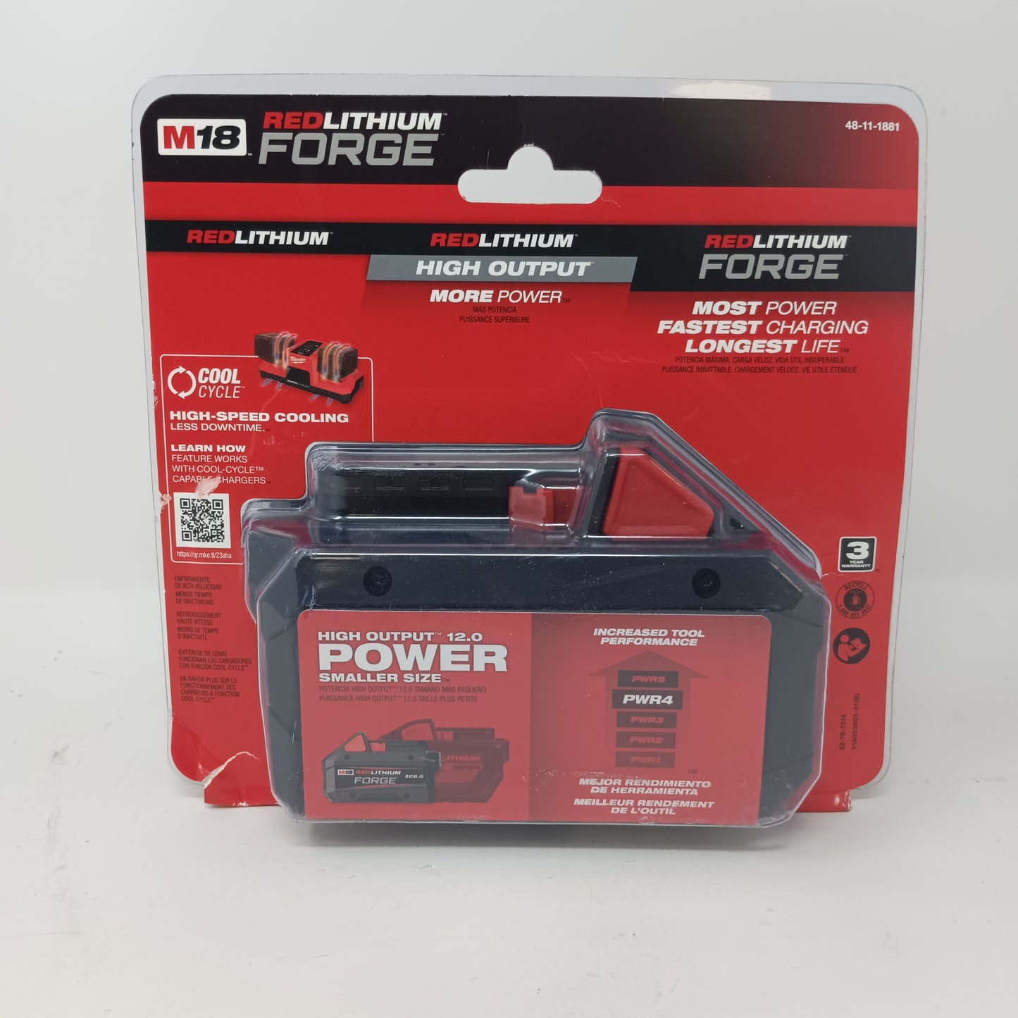 New Milwaukee 48-11-1881 M18 18V Battery