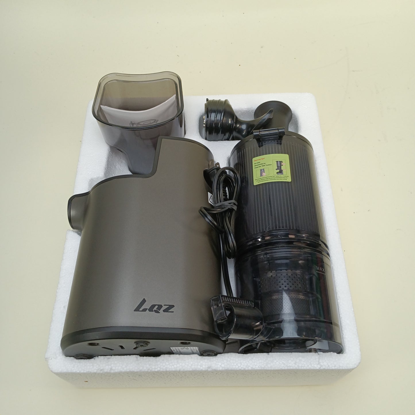 LQZ Cold Press Juicer, Slow Masticating Juicer Machines, 350W Juice Extractor