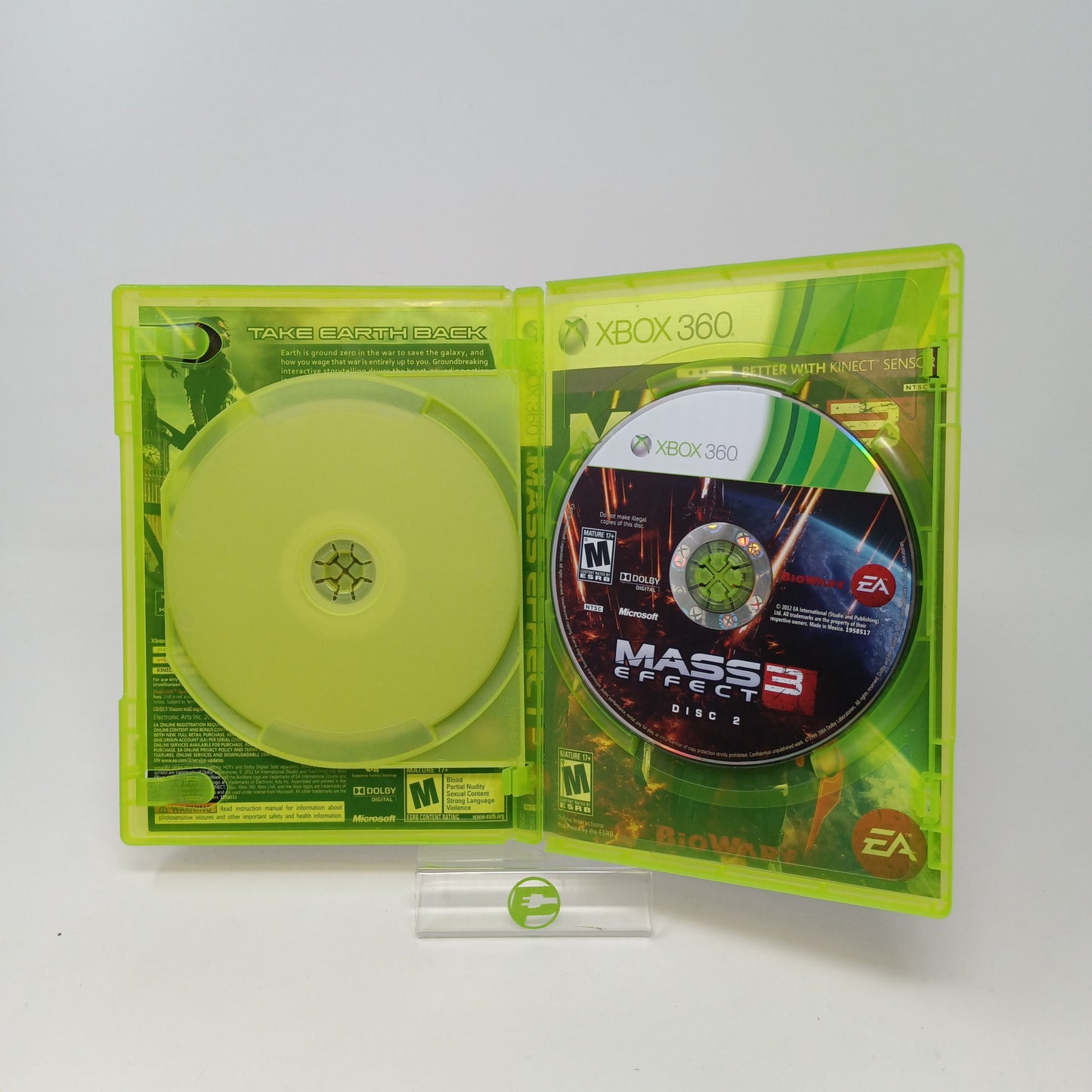 Lot of 3 Microsoft Xbox 360 Games Mass Effect 1,2, & 3