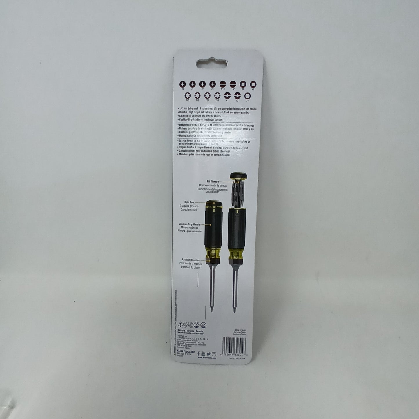 New Klien 32305 15 in 1 Ratcheting Screwdriver