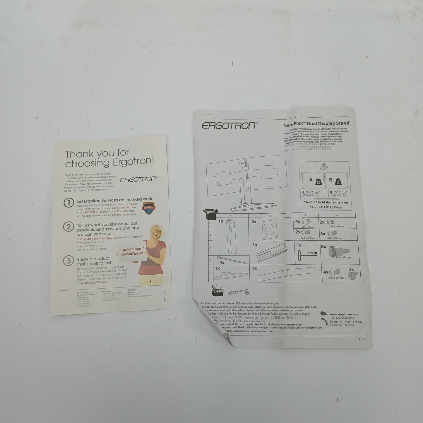 Ergotron Neo-Flex 33-330-085 Dual Monitor Stand