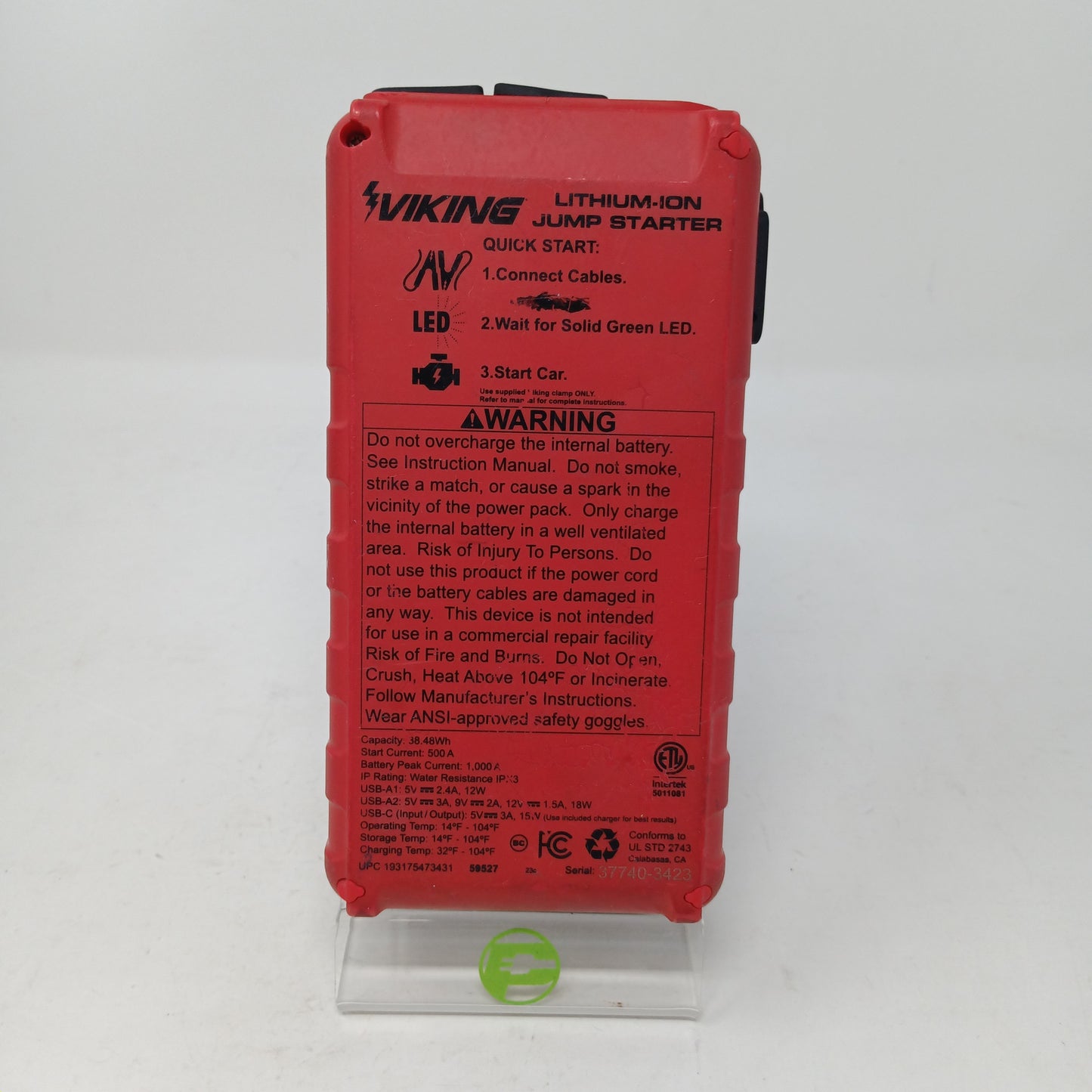 Viking Lithium-Ion Jump Starter