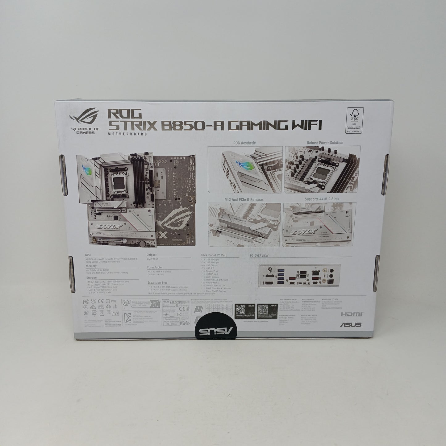 Asus Rog Strix B850 AM5 ATX AMD DDR5 Motherboard