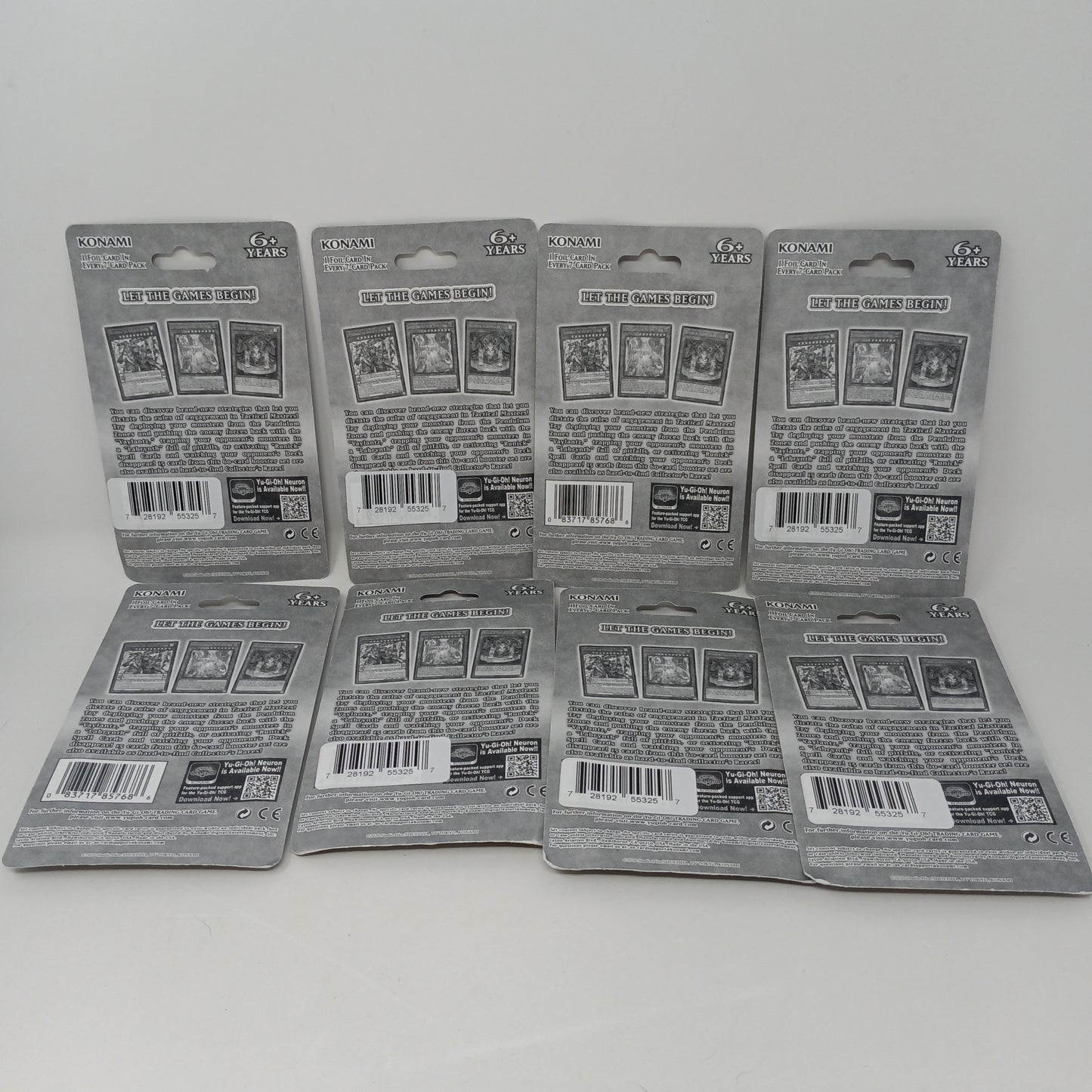 New Sealed Lot Of 8 Yu-Gi-Oh Tactical Masters Blister Packs