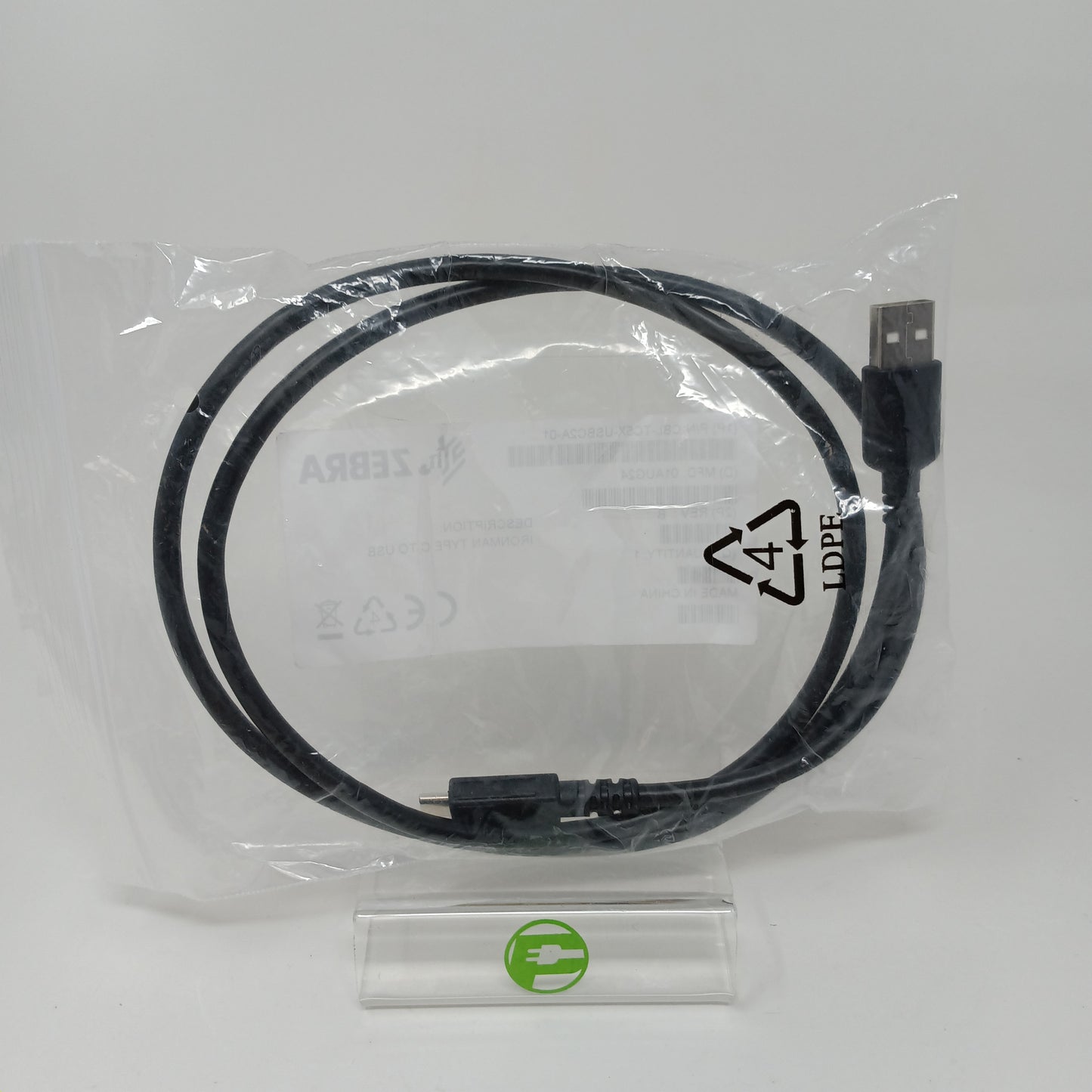 New Zebra D01AUG24 USB C Cord 1PCBL-TC5X-USBC2A-01