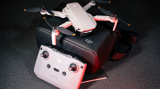DJI drone displayed for resale evaluation at PayMore Abilene