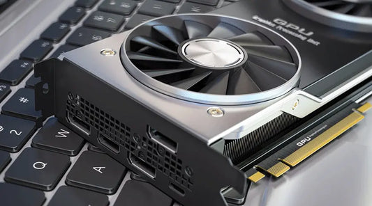 Used NVIDIA and AMD graphics cards displayed for resale