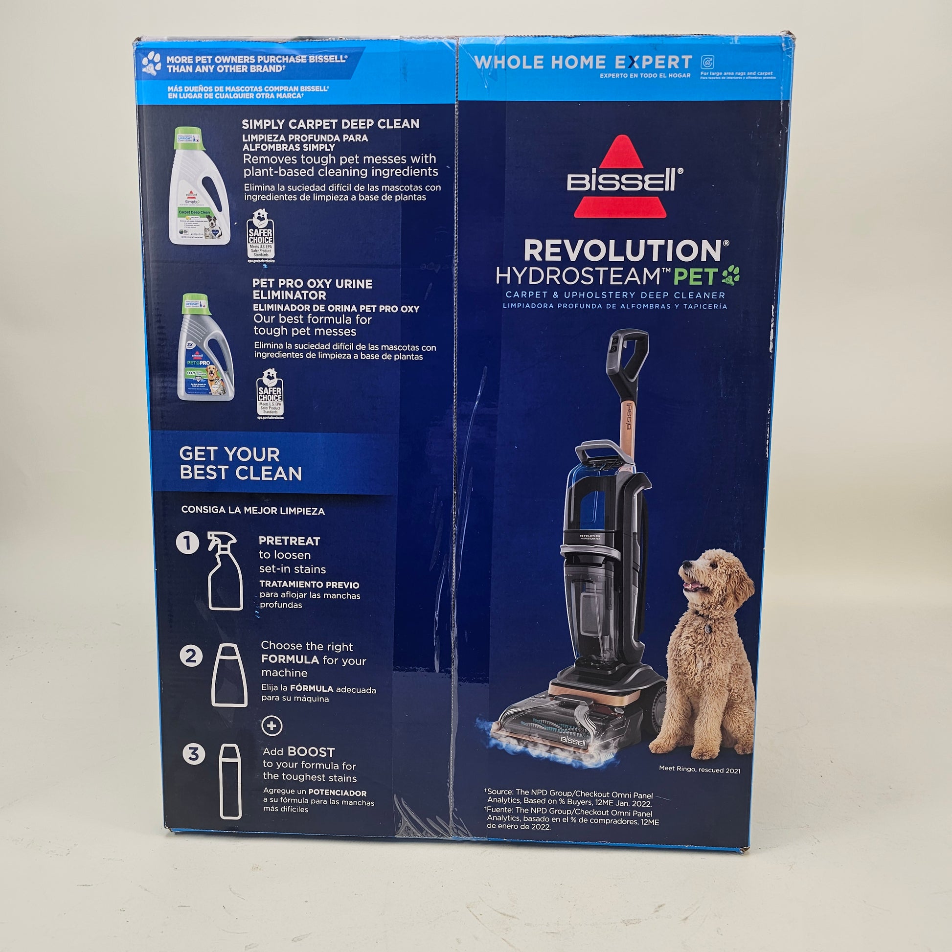 New Shark Power Detect Revolution Hydrosteam Pet 34242