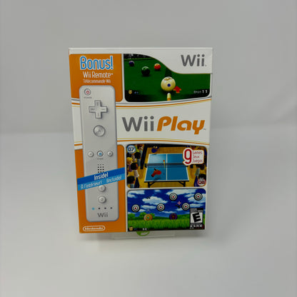 Nintendo Wii Play w/ WiiMote White RVL-Q RHAE USZ RVL-003