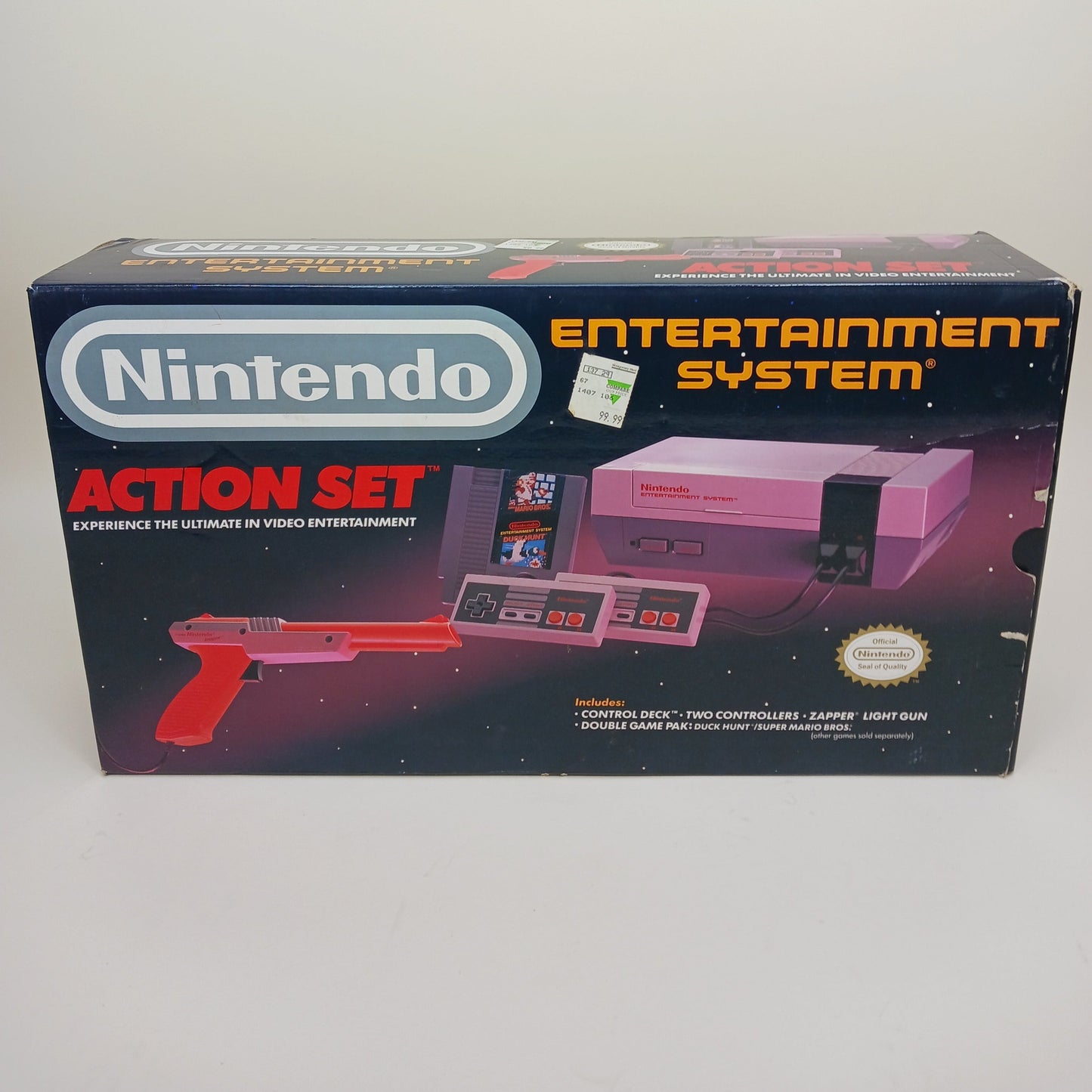 Nintendo Entertainment System NES Video Game Console NES-001 Gray