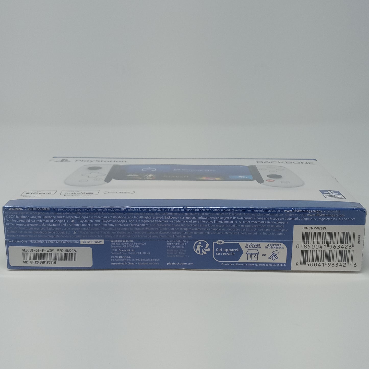 New BACKBONE Backbone One Contoller BB-51-P-WSW