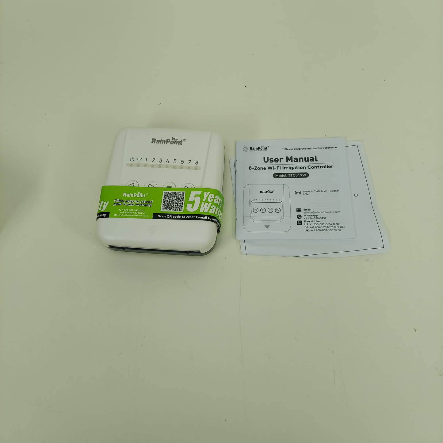 RainPoint 8 Zone Wi-Fi Irrigation Controller Model TTC819W