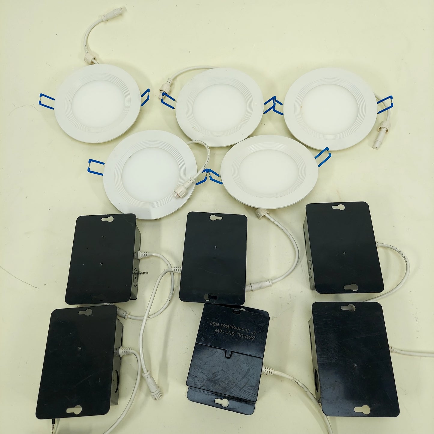 Smart Wi-Fi RGBCW LED Recessed Light 4 Inch Pack of 5