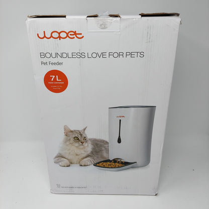 Wopet Automatic 7L Pet Food Dispenser for Cats and Dogs