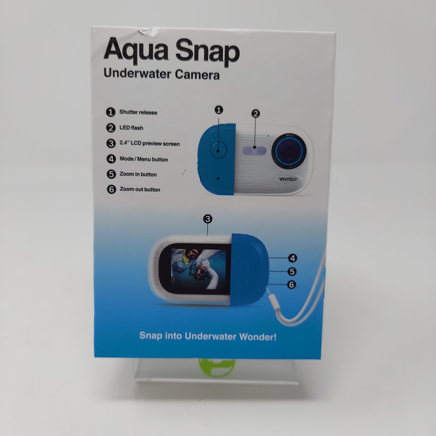 Vivitar Aquasnap VE050-NOC 18.1MP Underwater Camera 60 Shutter Count