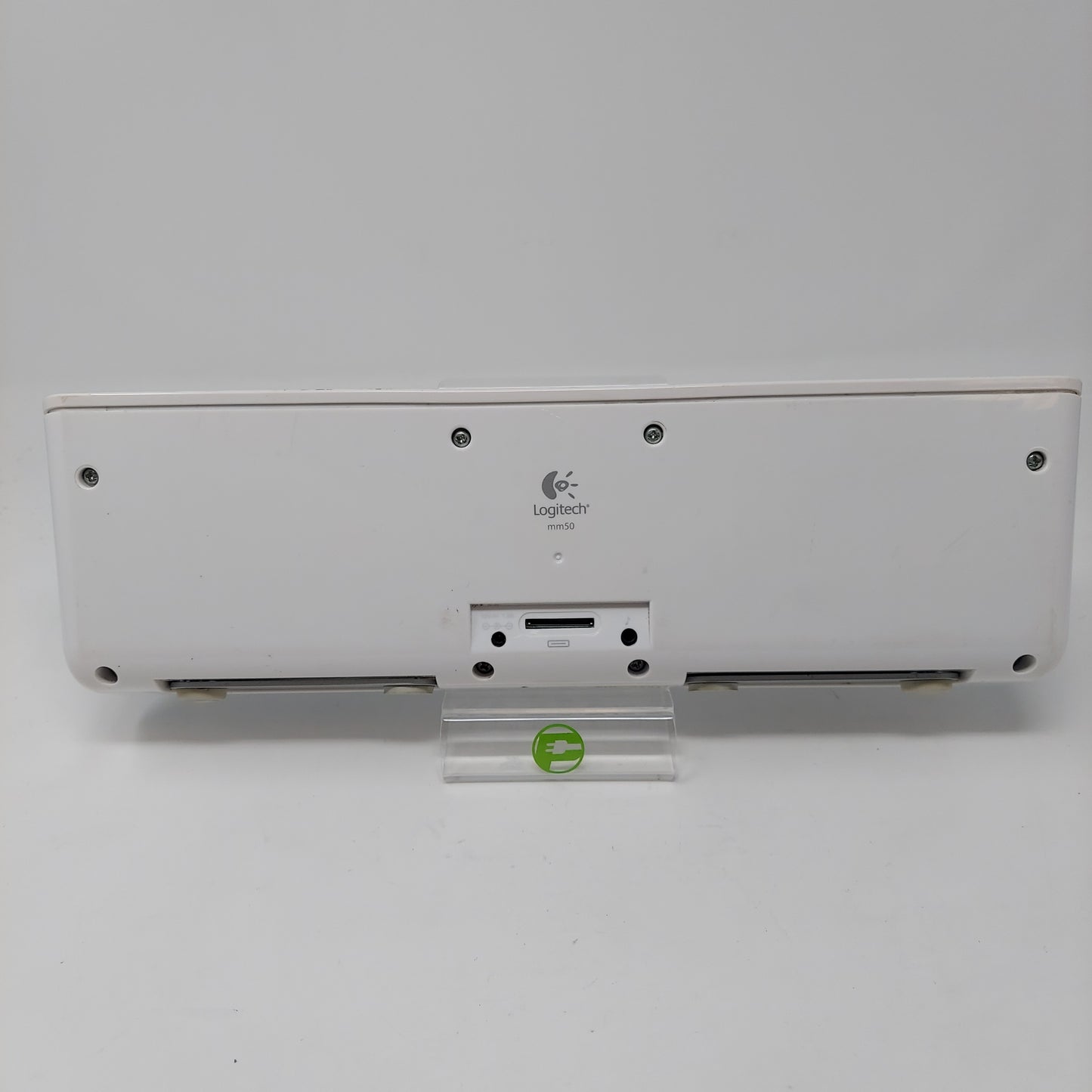 White Logitech MM50 Speaker Dock