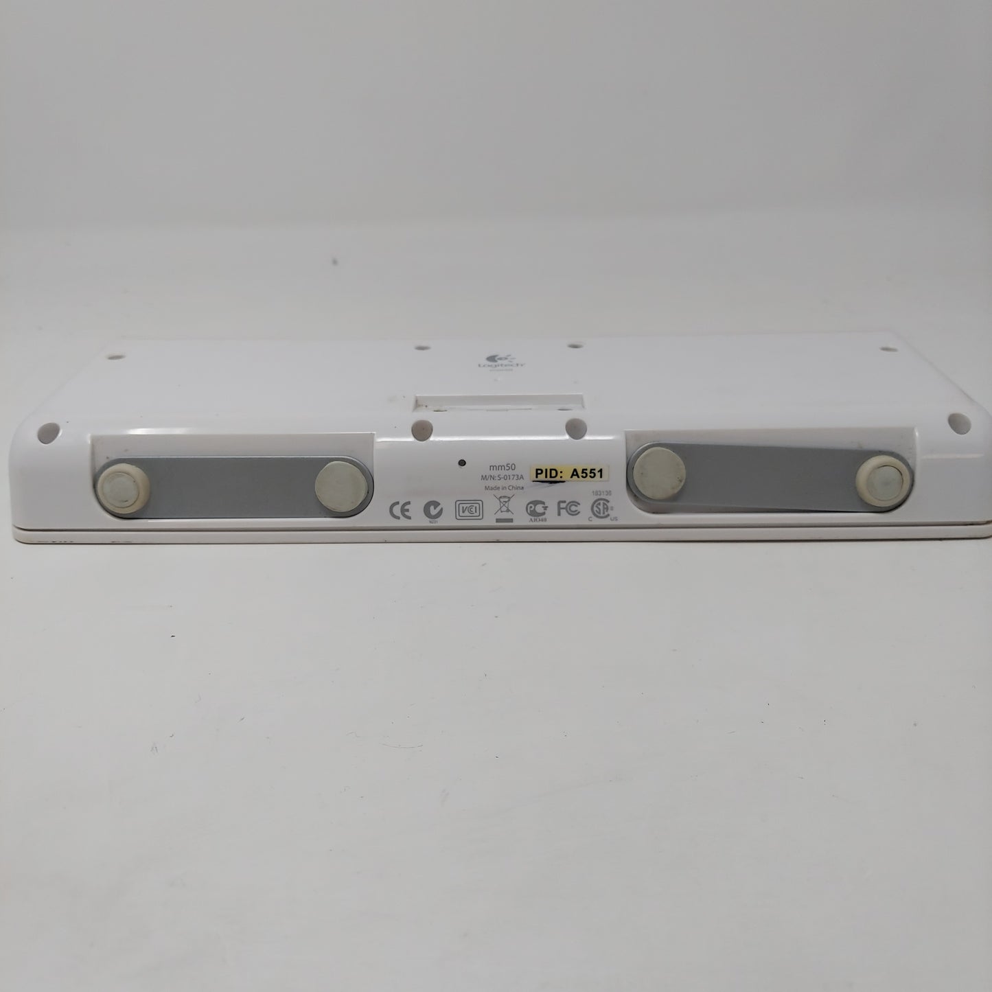 White Logitech MM50 Speaker Dock