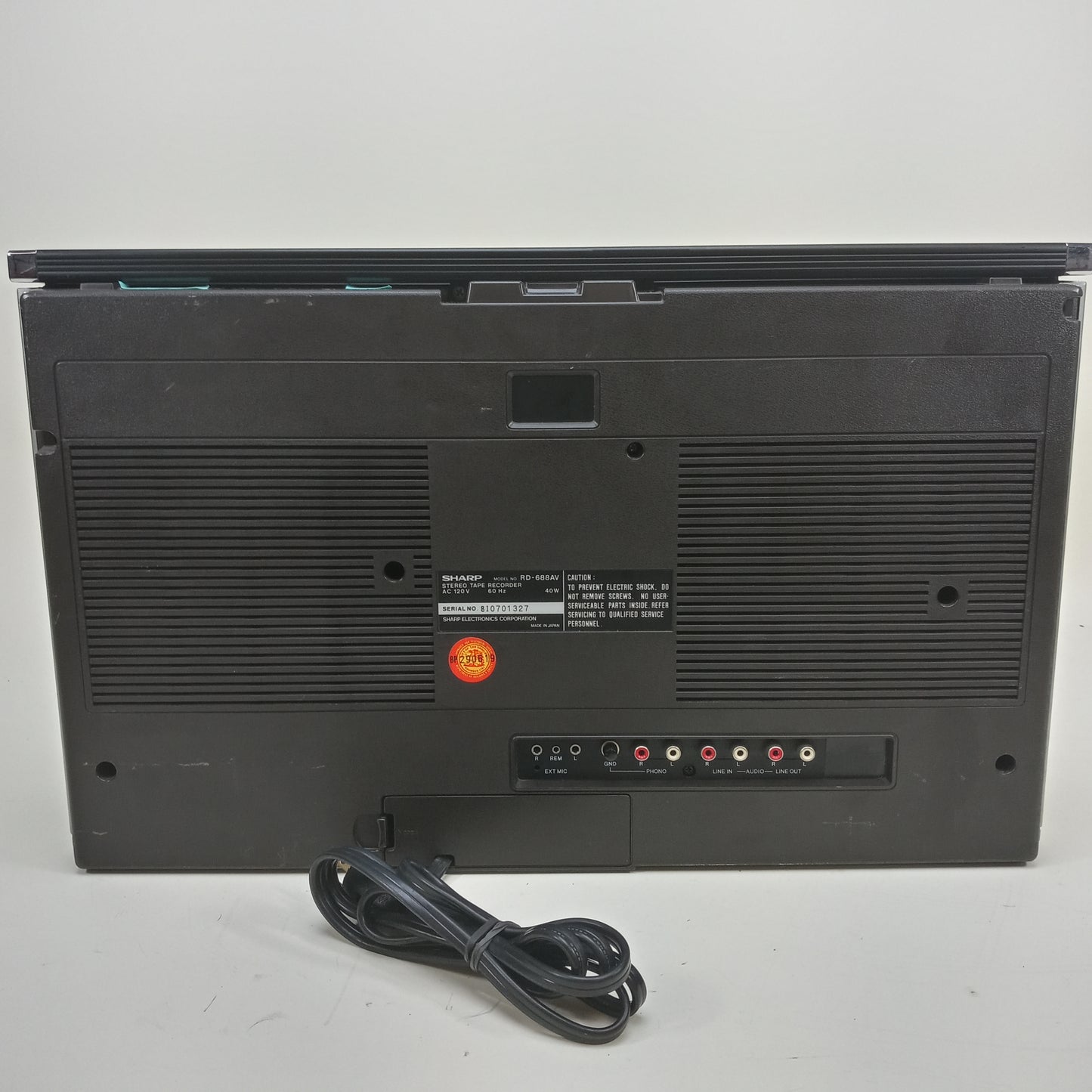Sharp RD-688AV Professional Stereo Double Cassette Recorder + Sync Channel