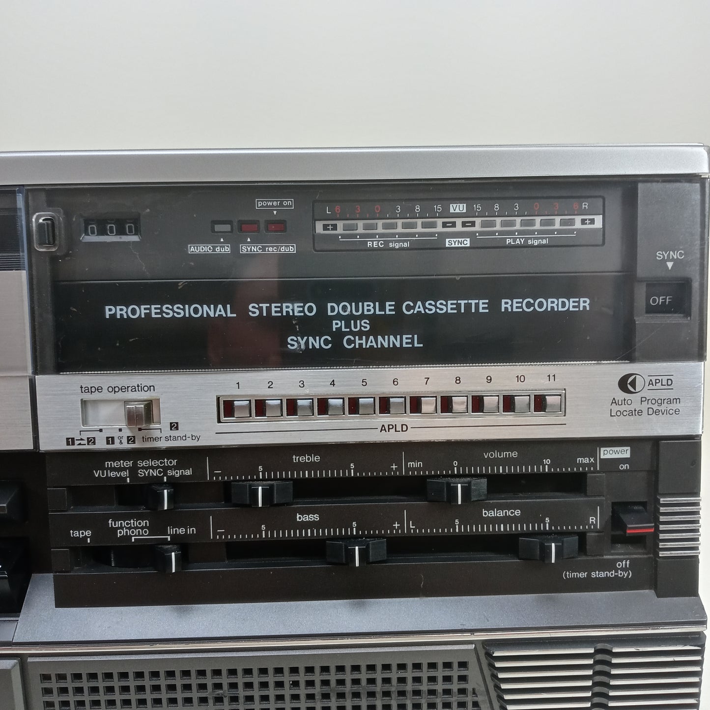 Sharp RD-688AV Professional Stereo Double Cassette Recorder + Sync Channel