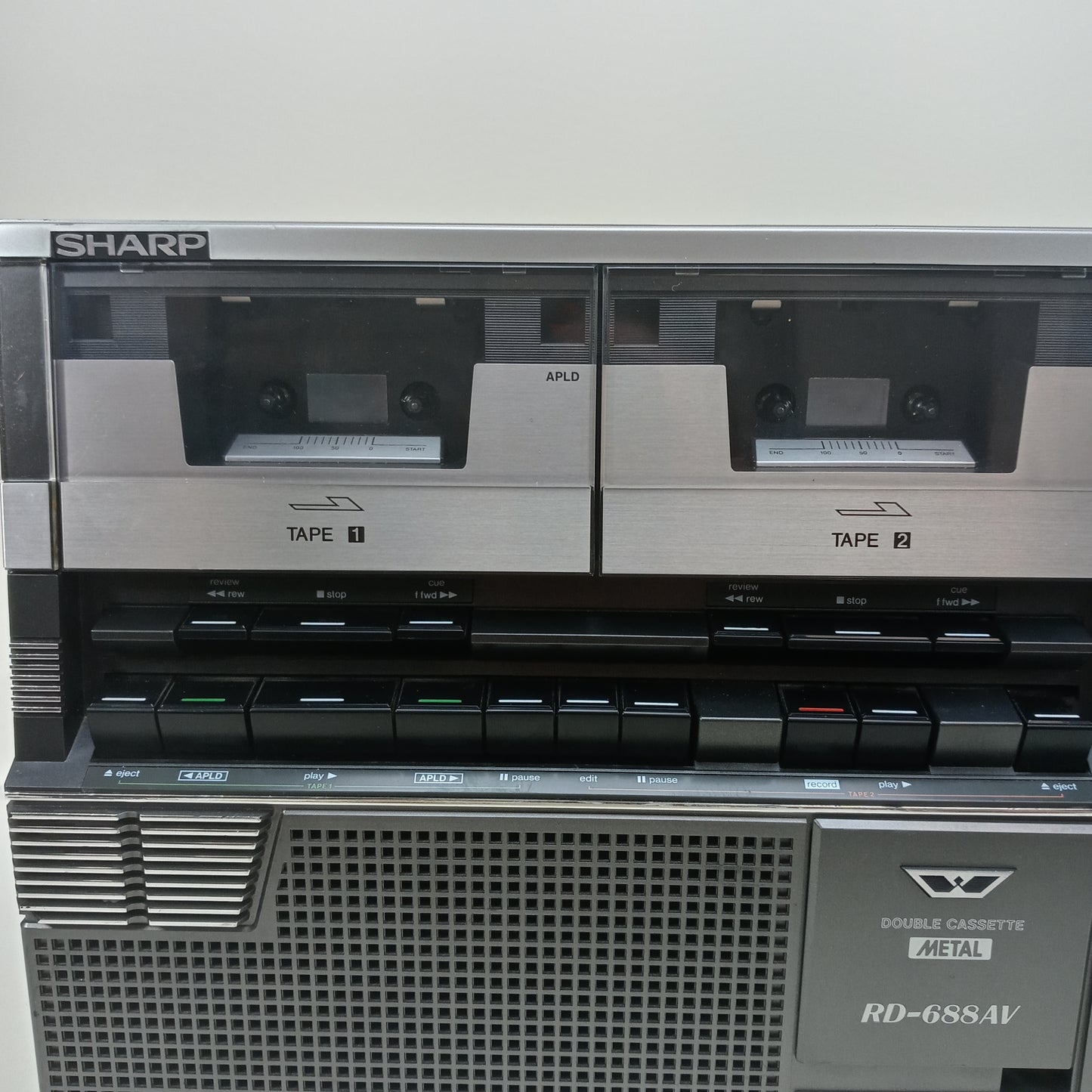 Sharp RD-688AV Professional Stereo Double Cassette Recorder + Sync Channel