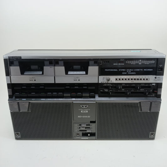 Sharp RD-688AV Professional Stereo Double Cassette Recorder + Sync Channel