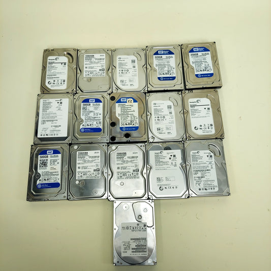 Seagate/WD/Toshiba Lot of 16 Hard Drives