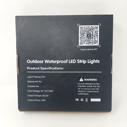 Outdoor Waterproof RGB Led Strip Lights IP67 App Controlled