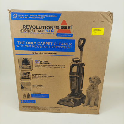 New Bissell HydroSteam Pet Hydro Steam Cleaner 3424R