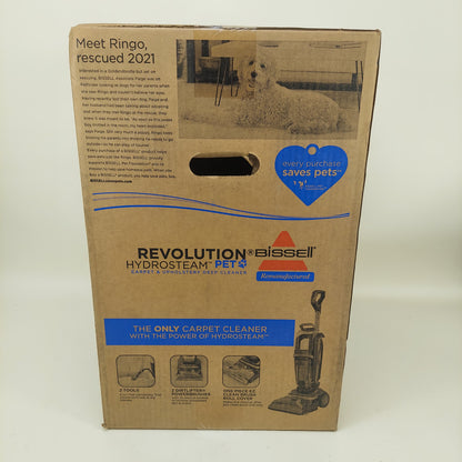 New Bissell HydroSteam Pet Hydro Steam Cleaner 3424R